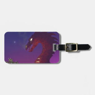 Medieval Dragon Bagagelabel