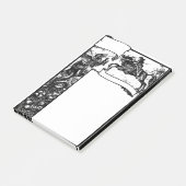 Medieval Dragon en Knight Post-it® Notes (Schuin)