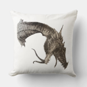 Medieval Dragon Head Kussen
