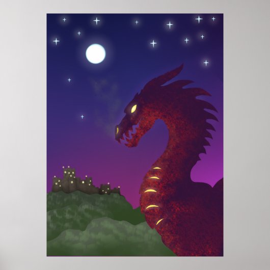Medieval Dragon Poster (Voorkant)