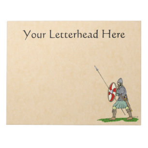Medieval Engels/Saxon Warrior Notitieblok