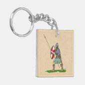 Medieval Engels/Saxon Warrior Sleutelhanger (Voorkant Links)