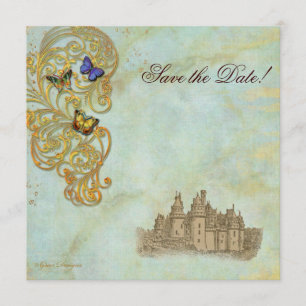 Medieval Fairy Tale Castle Save The Date