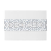 Medieval Fantasy Frame Blue Gold Etching Wedding Uitnodigingen Wikkel (Achterkant Voorbeeld)