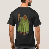 Medieval Fantasy Vrouw Ogre T-shirt (Achterkant)