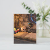 Medieval Fantasy Wizard's Study Briefkaart (Staand voorkant)