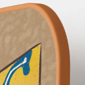 Medieval Floral, verlicht met letter G Monogram Pickleball Paddle (Links Detail)