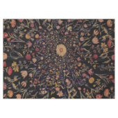 Medieval Flowers op Black Tafelkleed (Voorkant (Horizontaal))