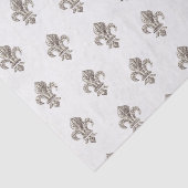 Medieval franse krant Fleur de Lis Tissuepapier (Detail)