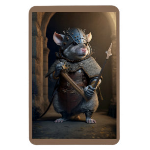 Medieval Gladiator Rat Magnet Magneet