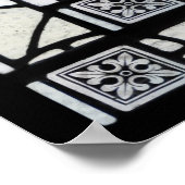 Medieval Glas in lood Panel Poster (Hoek)