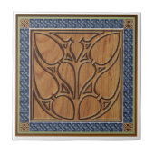 Medieval Gothic Square met Keltische rand Tegeltje (Voorkant)