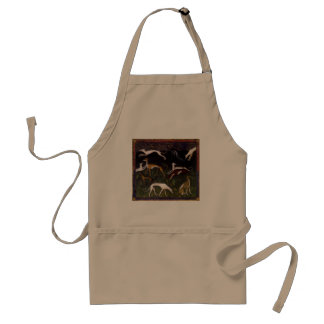 Medieval Greyhound Dogs Fine Art Standaard Schort