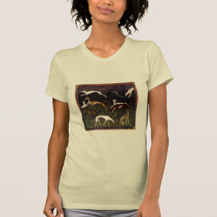 Medieval Greyhounds in de diepe Bossen T-shirt
