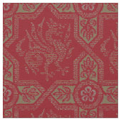 Medieval Griffin Dragon Pattern Stof (Close Up)