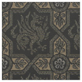 Medieval Griffin Dragon Pattern Stof (Close Up)