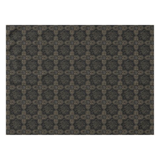 Medieval Griffin Dragon Pattern Tafelkleed (Voorkant (Horizontaal))
