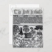 Medieval Herb Garden Briefkaart (Voorkant / Achterkant)