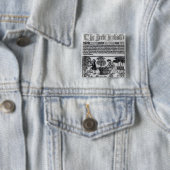 Medieval Herb Garden Vierkante Button 5,1 Cm (In situ)