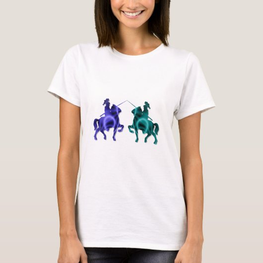 Medieval Horses Dames T-Shirt (Voorkant)