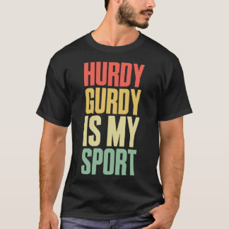 Medieval Hurdy Gurdy Sport Instrument Music T-shirt