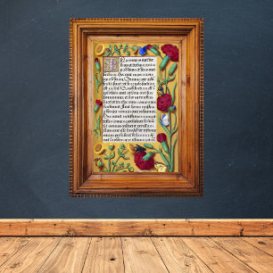 Medieval Illuminated Manuscript Gospel St. John Poster