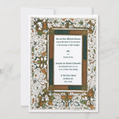 Médiéval Illuminé mariage Invitations Modèle (Devant)