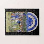 Medieval kalender mei Taurus & Gemini Legpuzzel (Horizontaal)