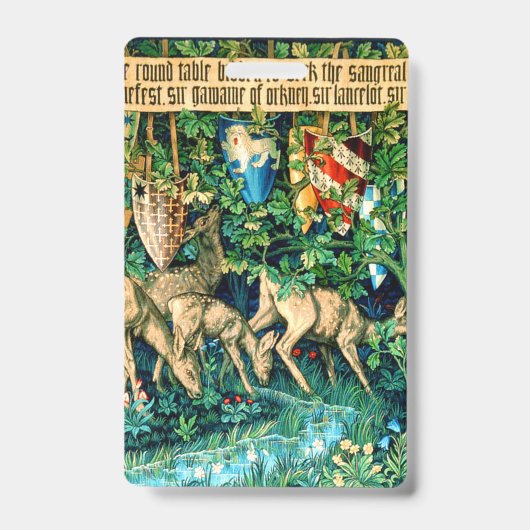 Medieval King Arthur William Morris Badge (Voorkant)