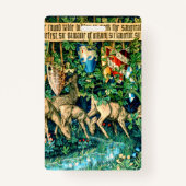 Medieval King Arthur William Morris Badge (Achterkant)