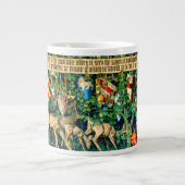 Medieval King Arthur William Morris Extra Grote Beker (Voorkant)