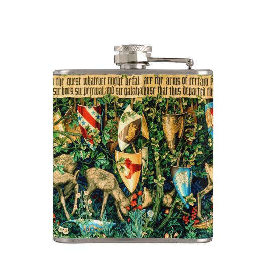 Medieval King Arthur William Morris Heupfles (Achterkant)