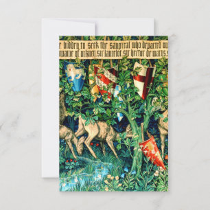 Medieval King Arthur William Morris Kaart