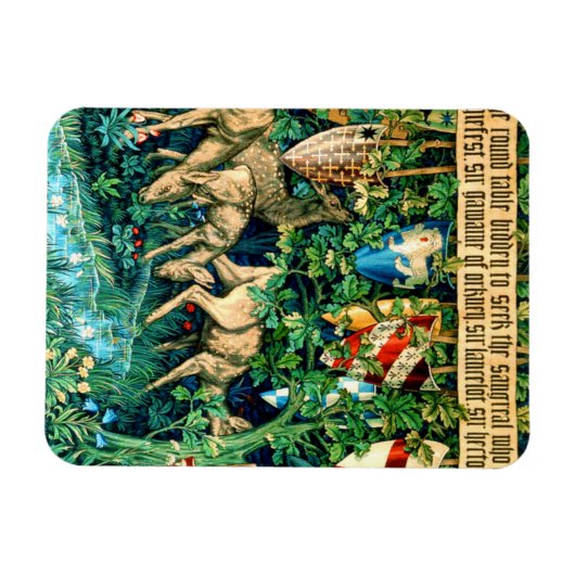 Medieval King Arthur William Morris Magneet (Horizontaal)