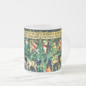 Medieval King Arthur William Morris Matglas Koffiemok (Voorkant rechts)