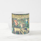 Medieval King Arthur William Morris Matglas Koffiemok (Voorkant links)