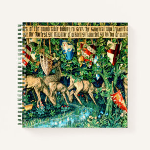Medieval King Arthur William Morris Notitieboek