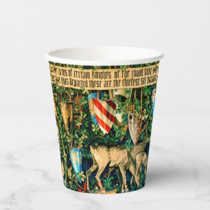 Medieval King Arthur William Morris Papieren Bekers