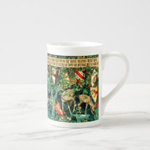 Medieval King Arthur William Morris Porselein Kop