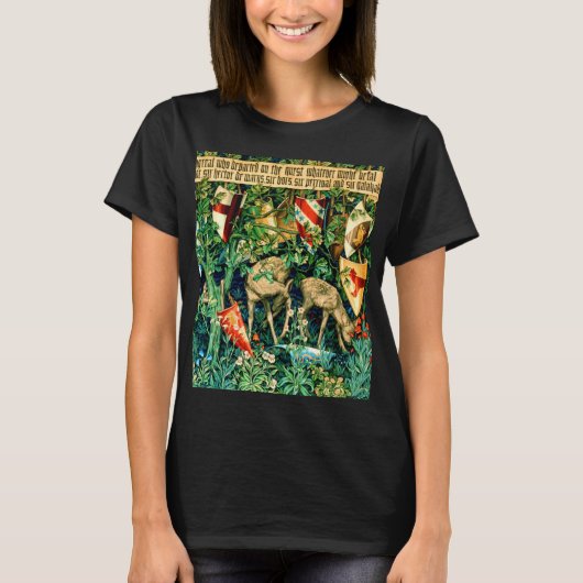 Medieval King Arthur William Morris T-shirt (Voorkant)