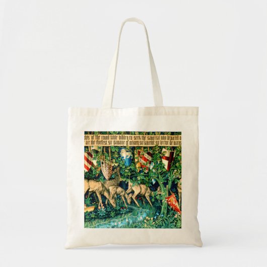 Medieval King Arthur William Morris Tote Bag (Voorkant)