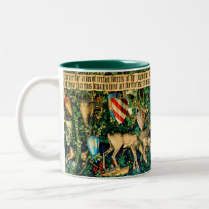 Medieval King Arthur William Morris Tweekleurige Koffiemok