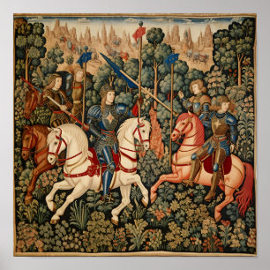 Medieval Knachten Jousting Poster