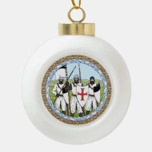 Medieval Knachten Templar Keramische Bal Ornament