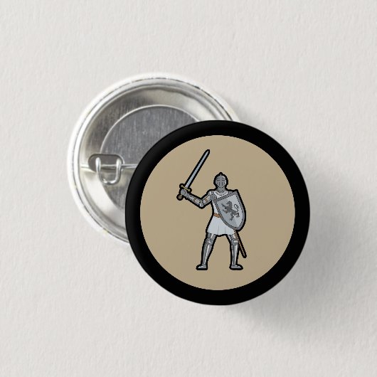 Medieval Knight Button (Voorkant /achterkant)