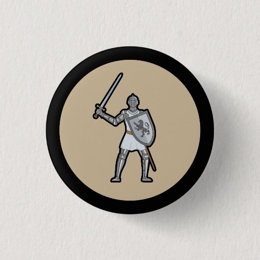 Medieval Knight Button (Voorkant)