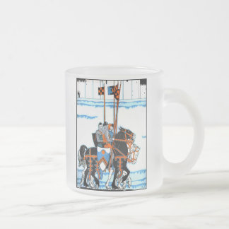 Medieval Knight Frosted Glass Mok