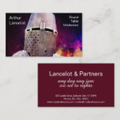 Medieval Knight Funny Visitekaartje (Voorkant / Achterkant)