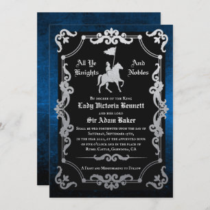 Medieval Knight Jousting Weddenschap Kaart