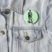 Medieval Knight Ronde Button 5,7 Cm (In situ)